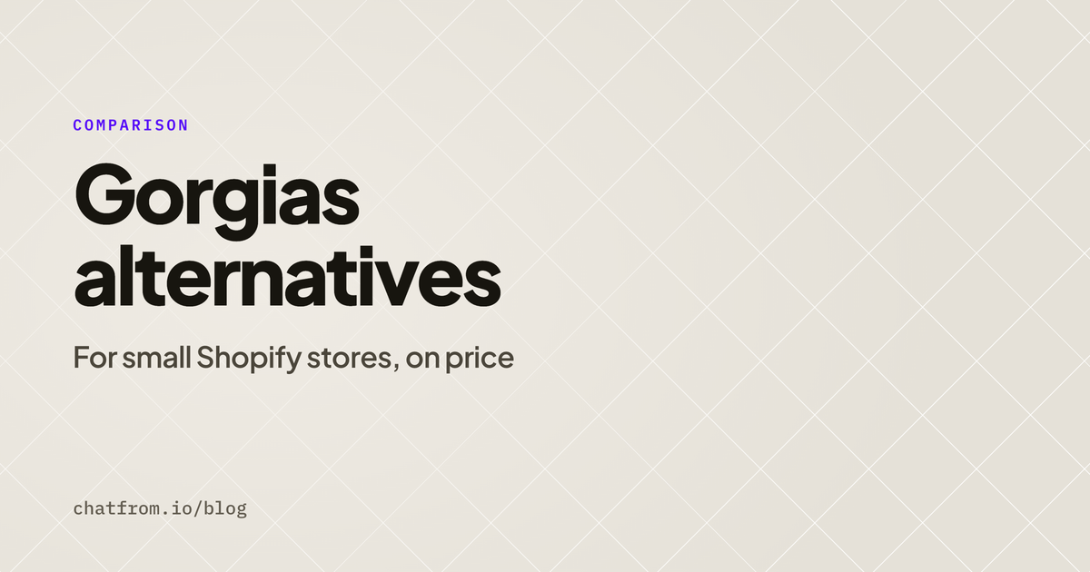 Gorgias alternatives for small Shopify stores